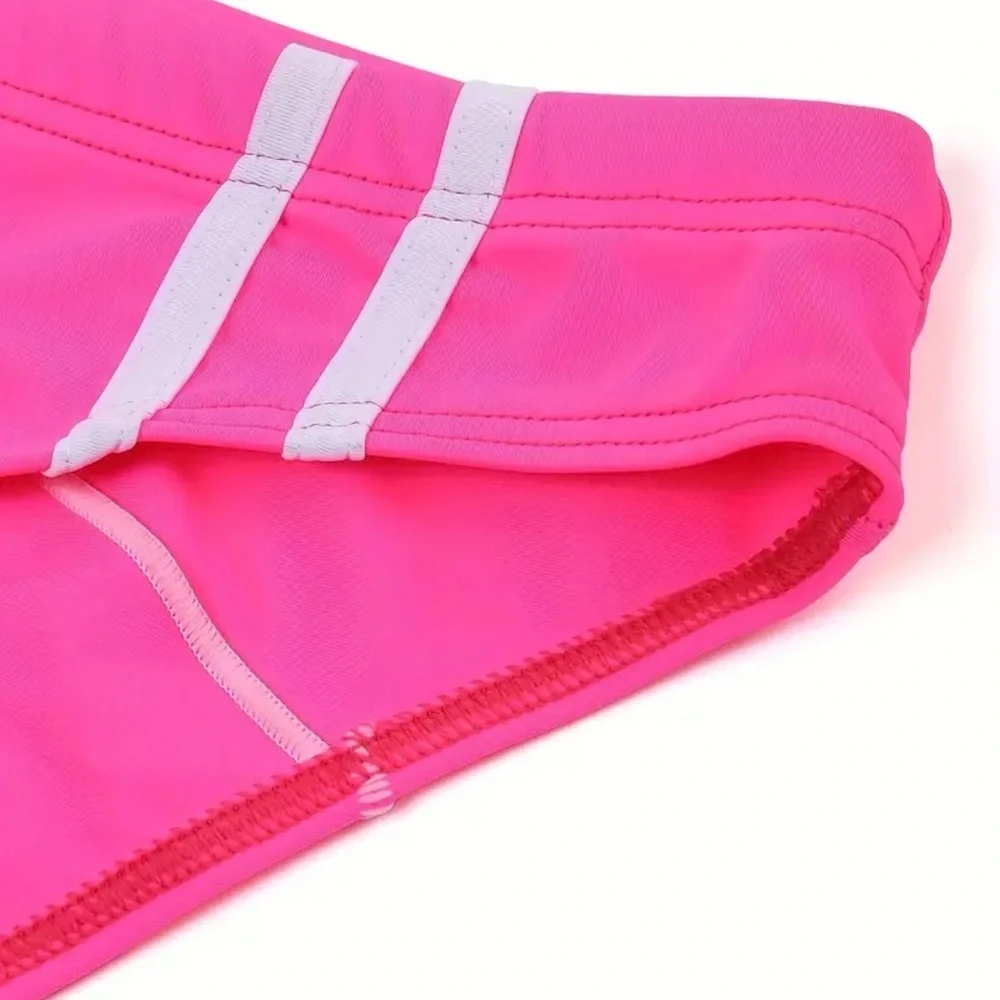 Men's Hot Pink Low-Rise Swim Brief